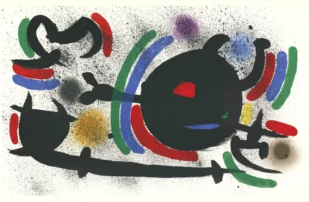 Lithograph Miró - Untitled