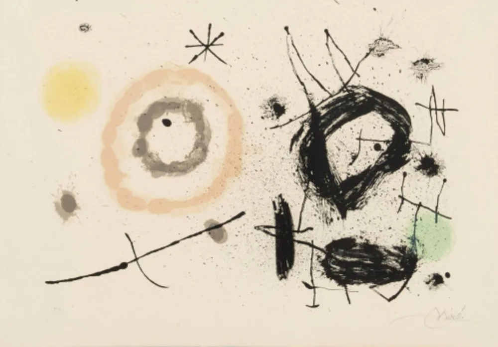 Lithograph Miró - Untitled (from the Bouquet de rêves pour Neila portfolio)