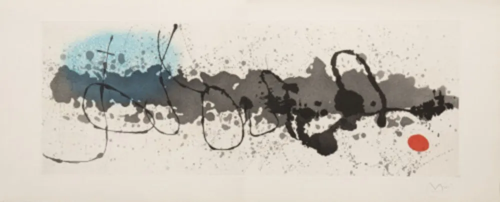 Etching And Aquatint Miró - Untitled from Tracé sur l'Eau