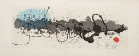 Etching And Aquatint Miró - Untitled from Tracé sur l'Eau