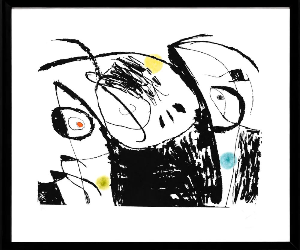 Etching And Aquatint Miró - Untitled (Série Mallorca)