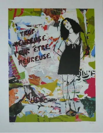 Lithograph Miss.tic - Trop belle pour être heureuse