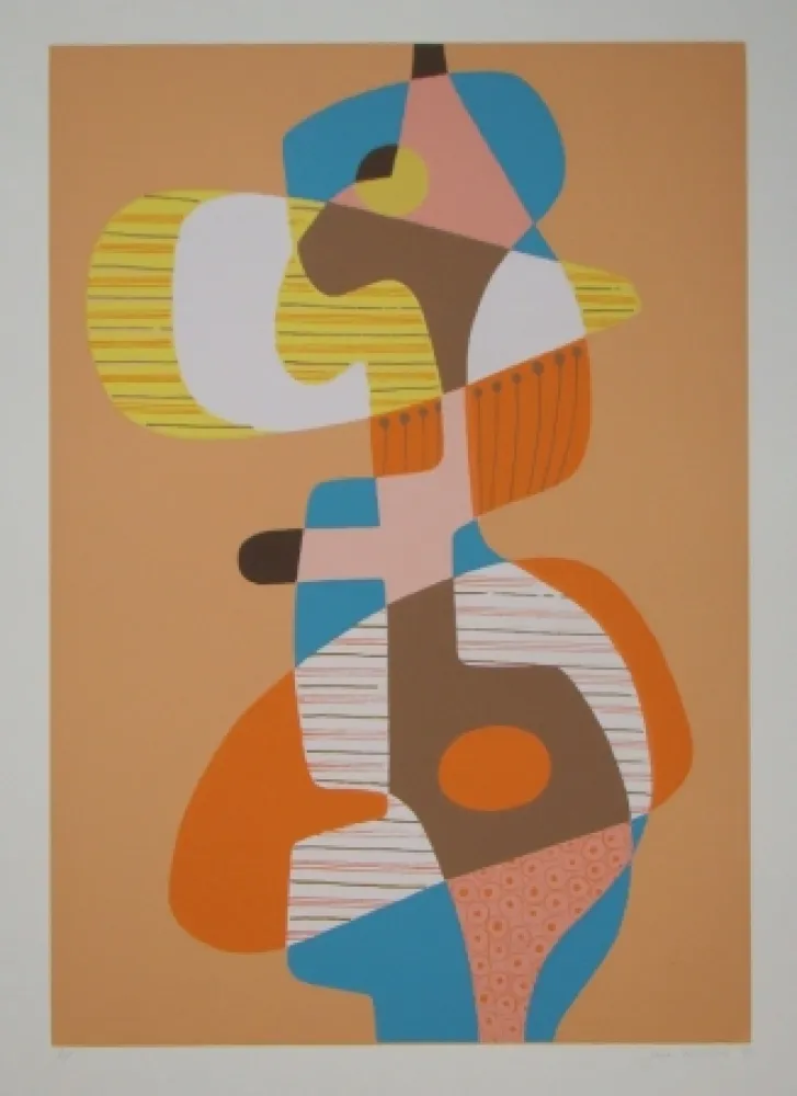 Lithograph Mitchell - Composition