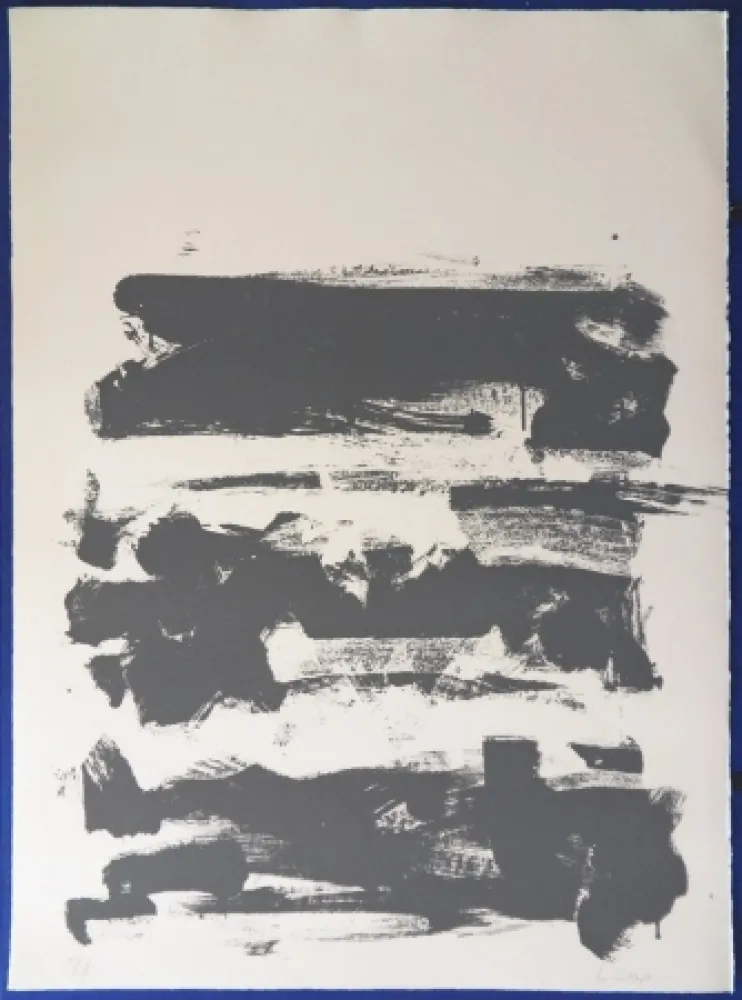 Lithograph Mitchell - Composition en gris