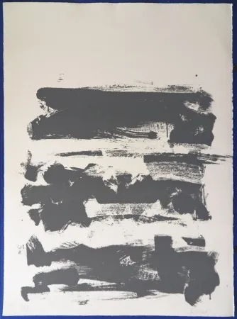 Lithograph Mitchell - Composition en gris