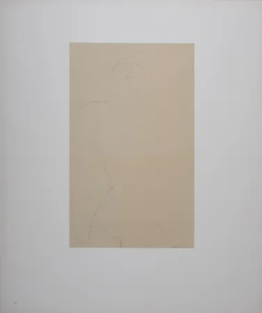 Lithograph Modigliani - Femme nue aux cheveux bouclés