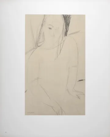 Lithograph Modigliani - Figure féminine