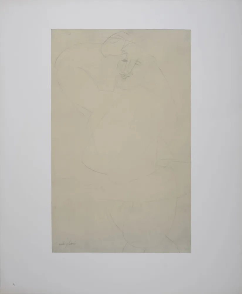 Lithograph Modigliani - Figure of Man Dancing