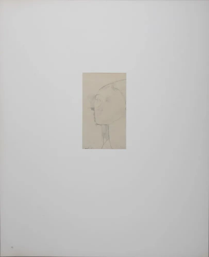 Lithograph Modigliani - Portrait de Béatrice Hastings