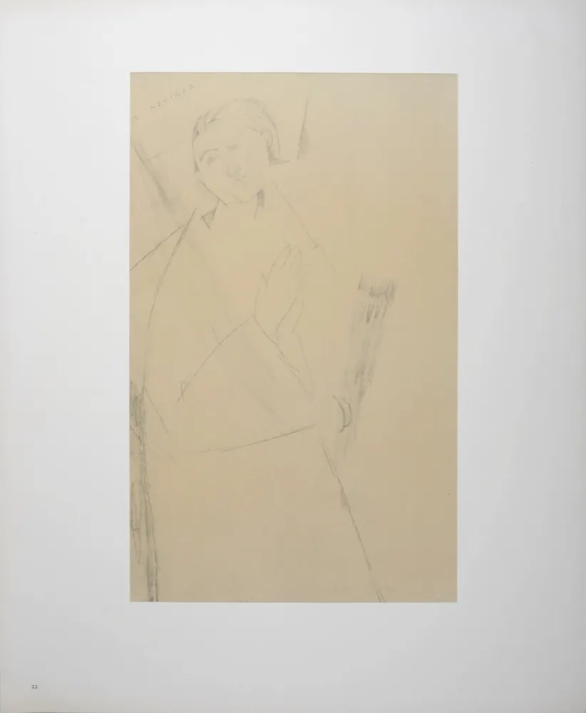 Lithograph Modigliani - The Novice