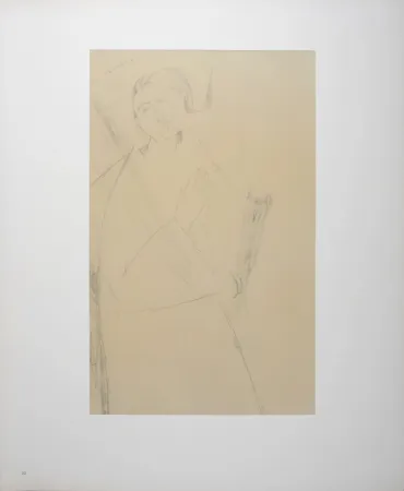 Lithograph Modigliani - The Novice