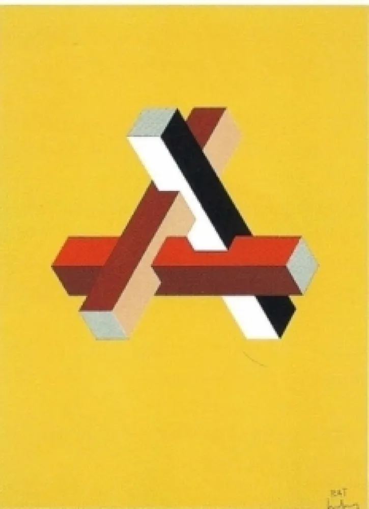 Lithograph Molins - Falsaciones del triangulo de Penrose 11