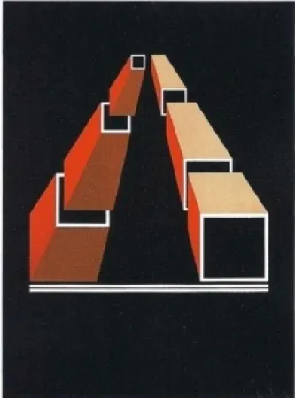 Lithograph Molins - Falsaciones del triangulo de Penrose 14