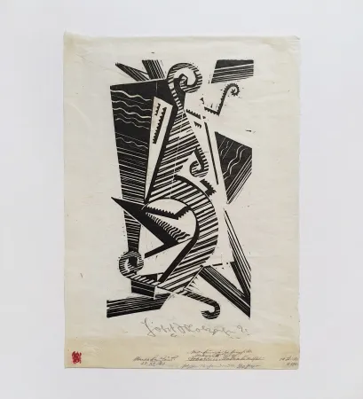 Woodcut Molzahn - Komposition - Opus XXIII