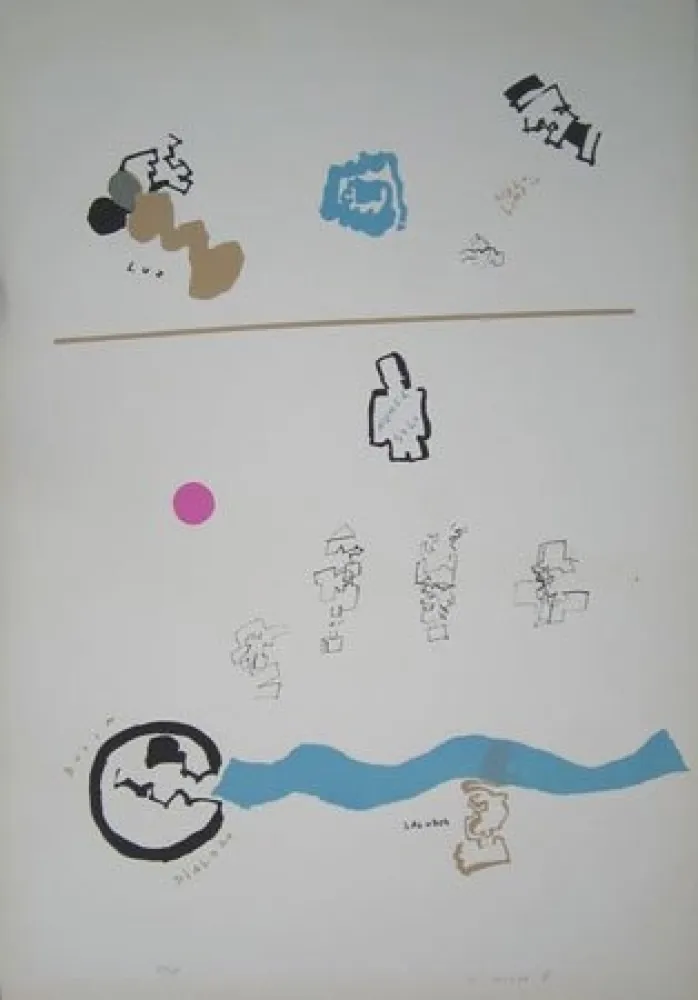 Lithograph Mompó - Nunca solo