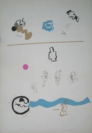 Lithograph Mompó - Nunca solo