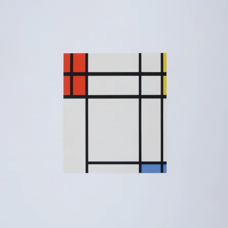 Screenprint Mondrian - Composition in Blue, Yellow and Red, 1967
