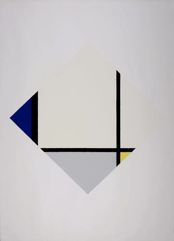 Screenprint Mondrian - Composition with Blue and Yellow (Composition 1), c. 1960