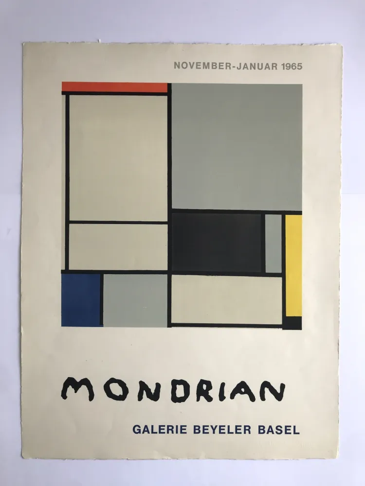 Poster Mondrian - Galerie Beyeler Basel