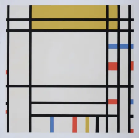 Screenprint Mondrian - Place de la Concorde, 1967