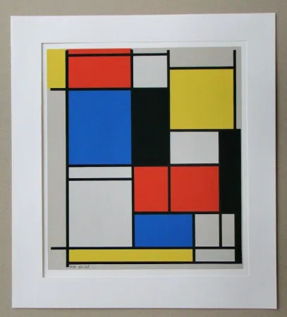 Screenprint Mondrian - Tableau II. - 1921/25