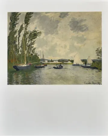 Lithograph Monet - Le petit bras de Seine à Argenteuil