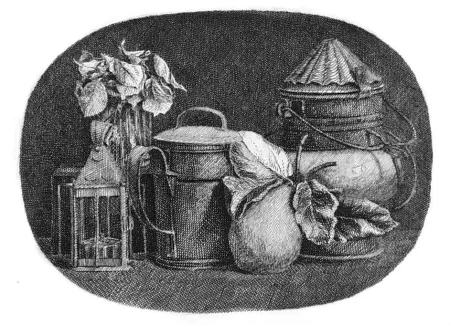 Engraving Mongatti - Natura morta