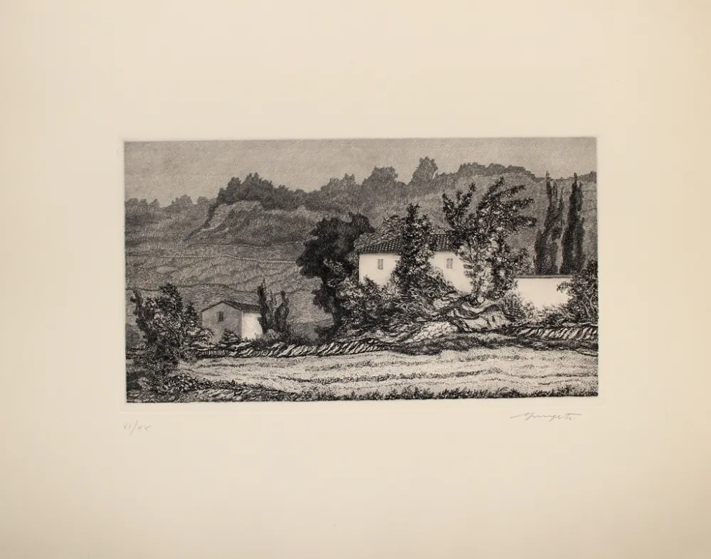 Engraving Mongatti - Paesaggio / Landscape