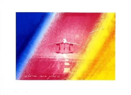 Screenprint Monory - Adieu ma jolie