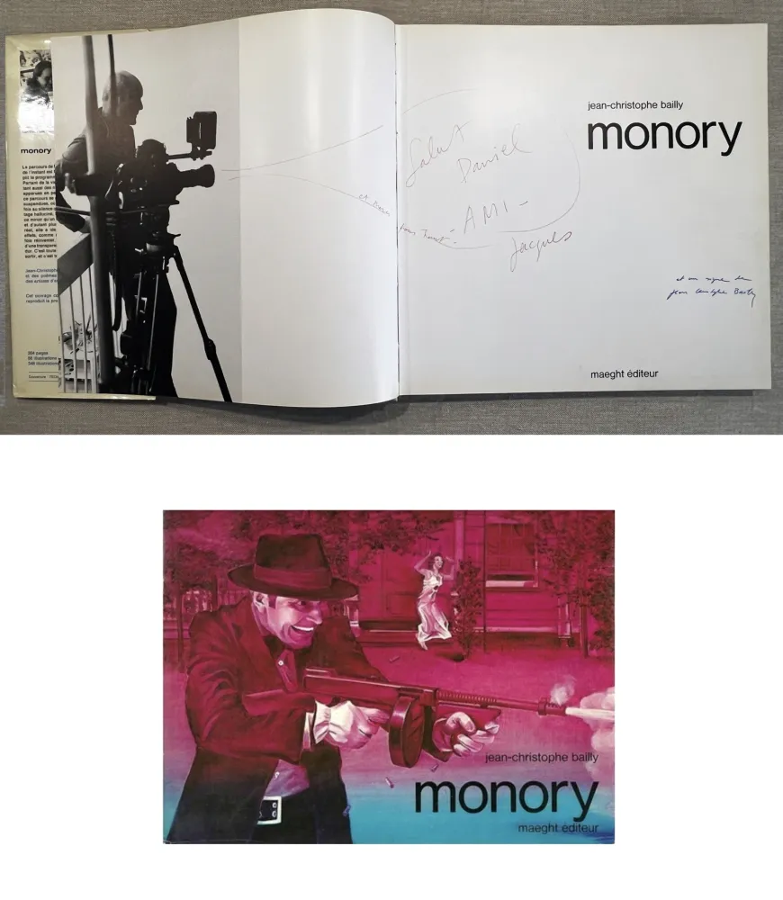 Illustrated Book Monory - J.-C. Bailly. MONORY. Avec une dédicace de l'artiste (1979)