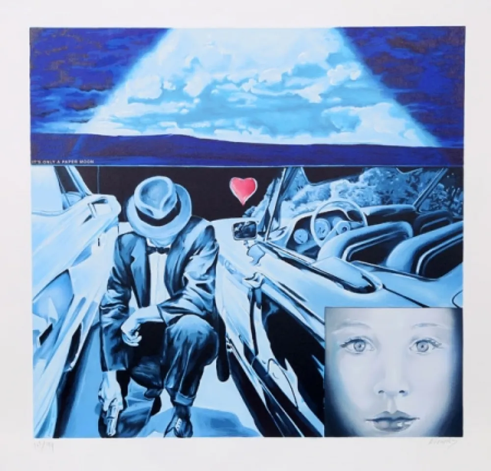 Lithograph Monory - La Vie Imaginaire de Jonqerouas Cym No. 5