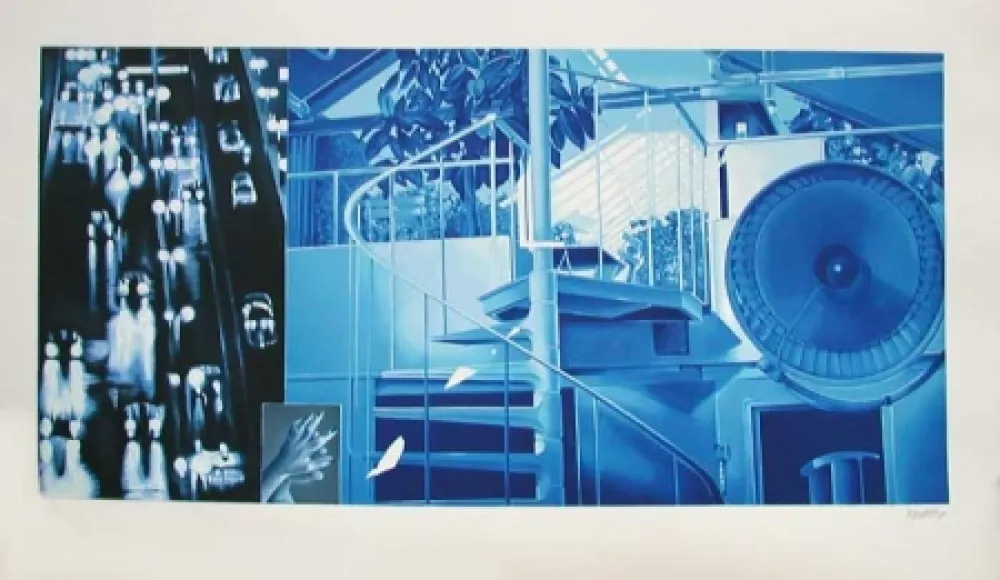 Lithograph Monory - Nuit