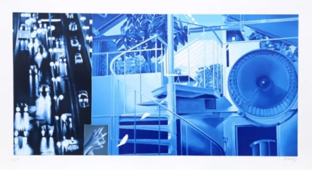 Lithograph Monory - Nuit No. 5