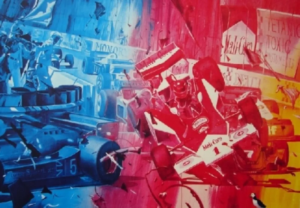 Screenprint Monory - Tetanic toxic