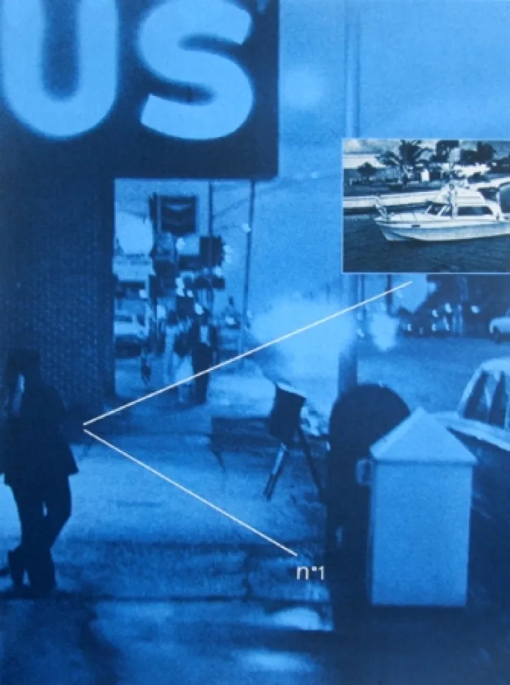 Screenprint Monory - US No. 1 from the USA Series