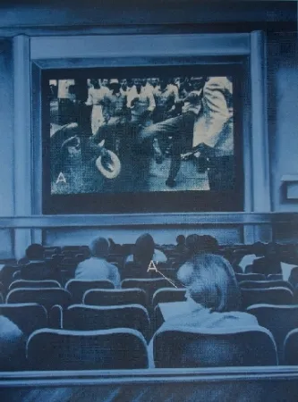 Screenprint Monory - USA 76 - Movies