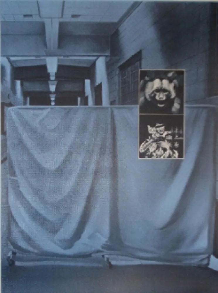 Screenprint Monory - USA 76 - Singes