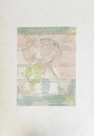 Lithograph Moore - Head