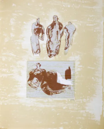 Lithograph Moore - La Poesie: Ideas from a Sketchbook (C. 324)
