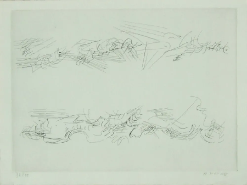 Etching Moore - Projects for Hill Sculpture