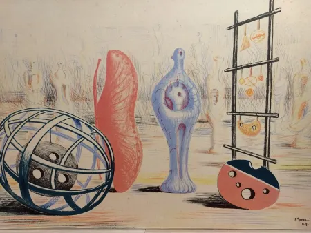 Lithograph Moore - School for arts