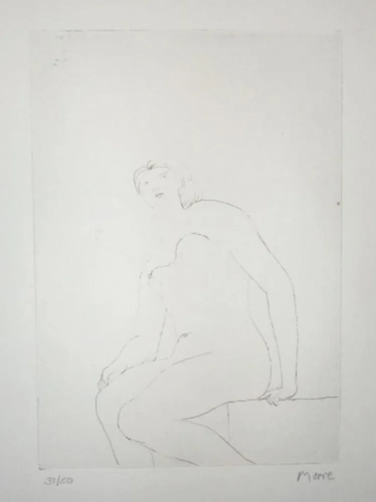 Multiple Moore - Seated Nude
