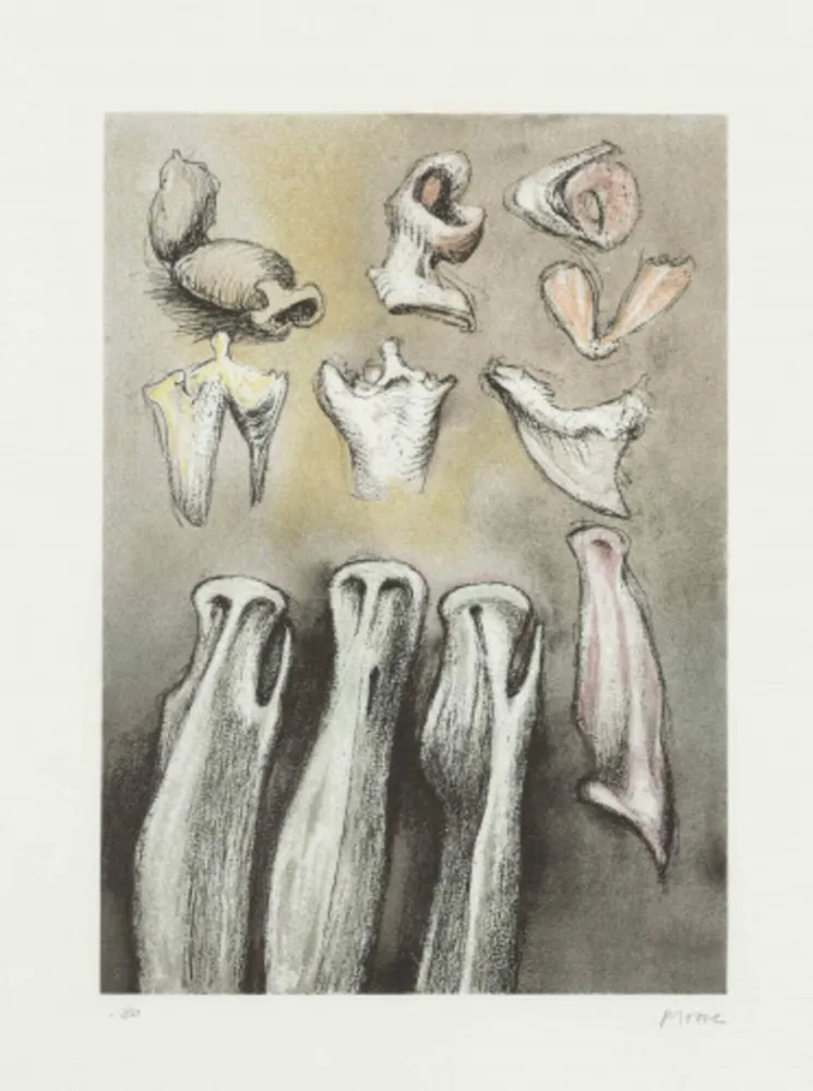 Lithograph Moore - Three Sisters (C. 621)