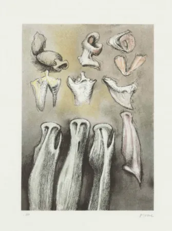 Lithograph Moore - Three Sisters (C. 621)