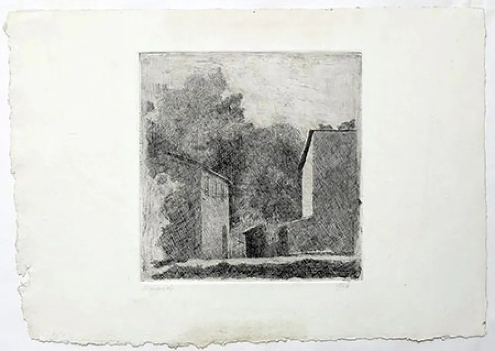 Etching Morandi - Paysage