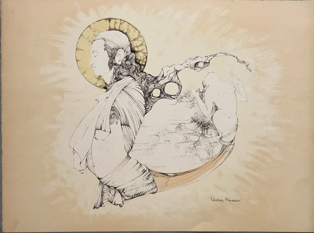 Lithograph Moreau - L'Amour