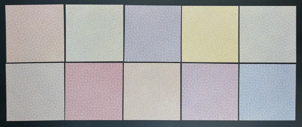 Screenprint Morellet - 10 color serigraphs ( complete folder )