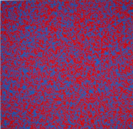 Screenprint Morellet - 40 000 carrés