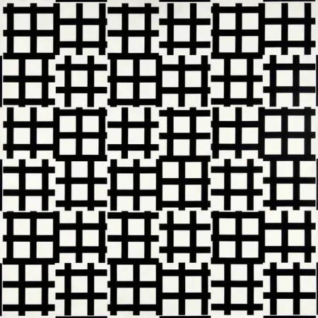 Lithograph Morellet - Grand tirets 0° 90°
