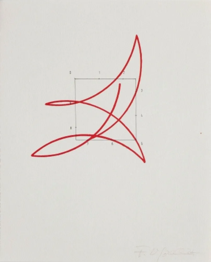 Lithograph Morellet - SYSTEMES, HASARD ET TELEPHONE